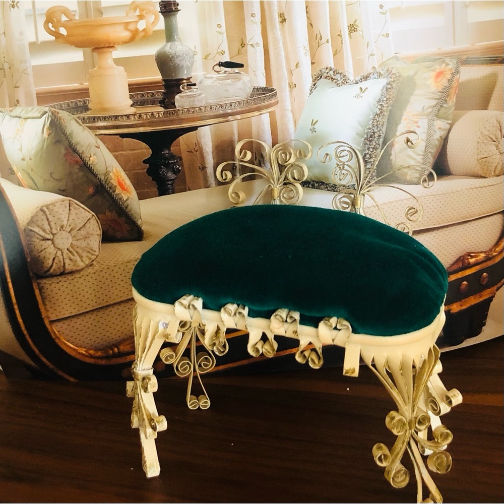 Vintage miniature ottoman